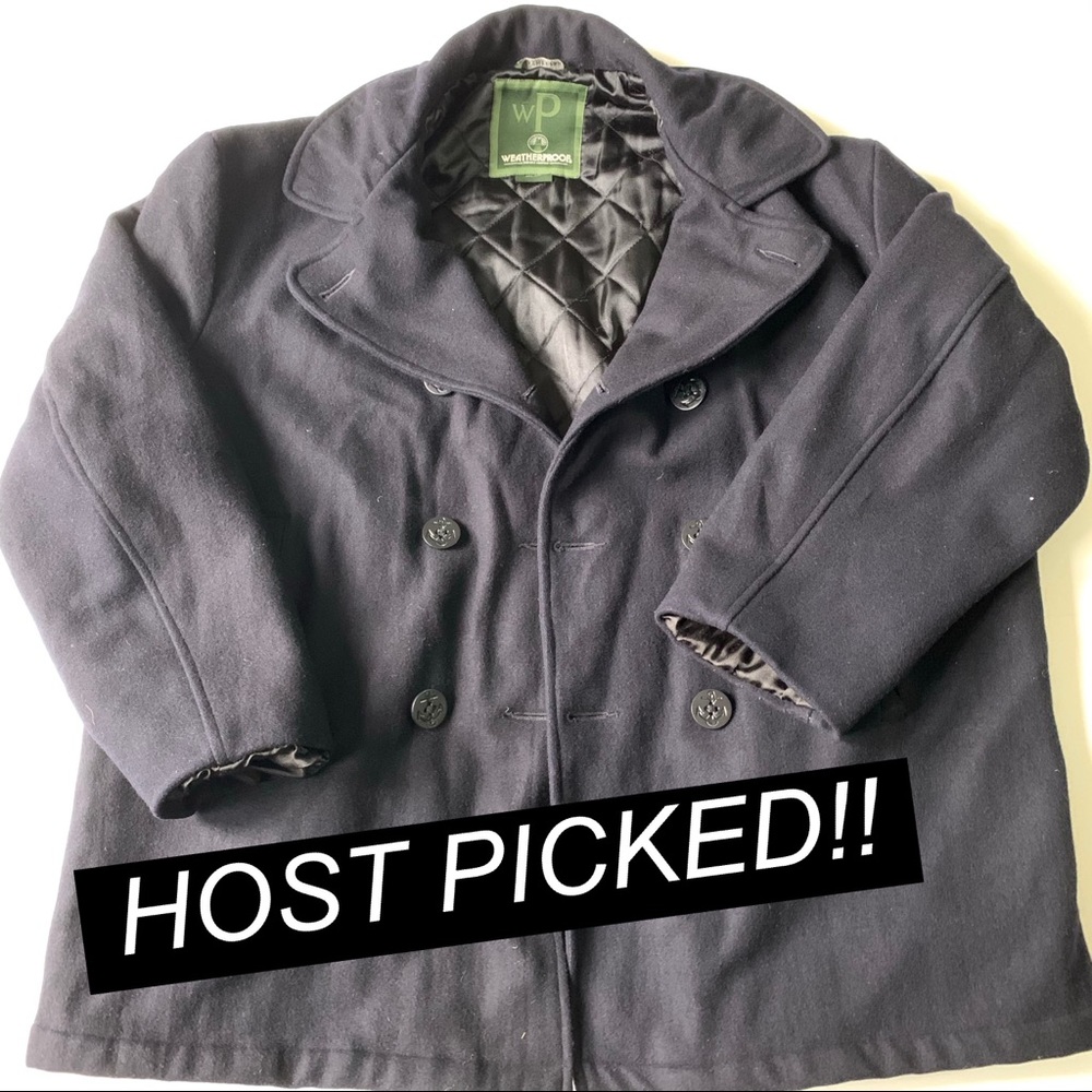 Vintage Navy Blue Peacoat